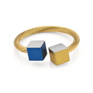 Ring KIKI Blau-Gold Farbe | RG4BG