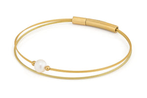 Thinking of You Edelsteinarmband Perle goldfarben